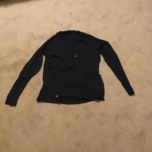 ATHLETA Pacifica black womens long sleeve size large